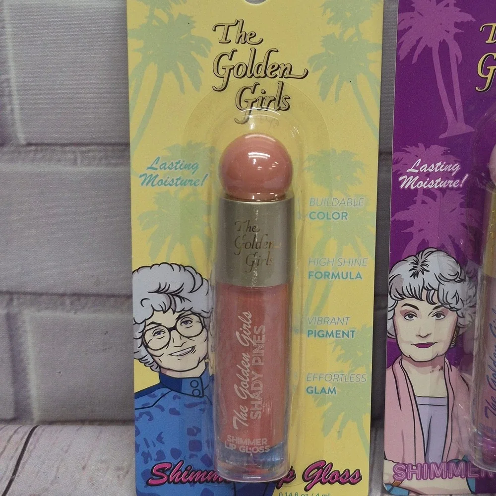The Golden Girls Lip Gloss Set of 4 Shimmer & High Shine Shady Pines Miami Glam
